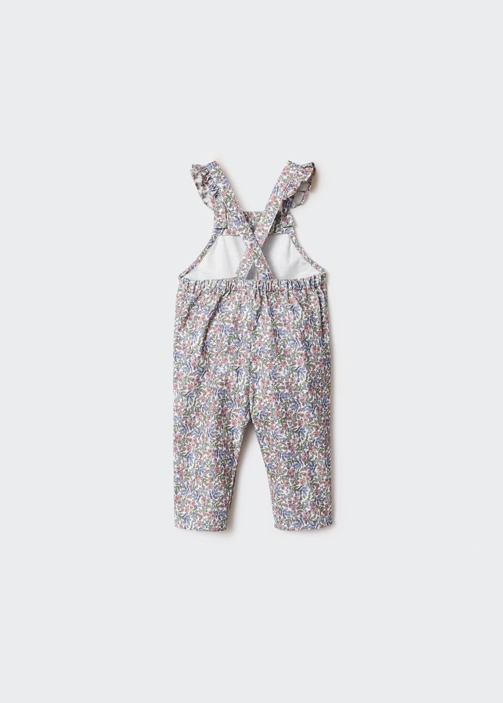 Floral print dungarees - Reverse of the article