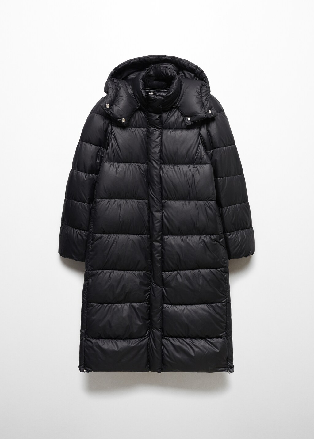 Hooded water-repellent quilted jacket - Article without model