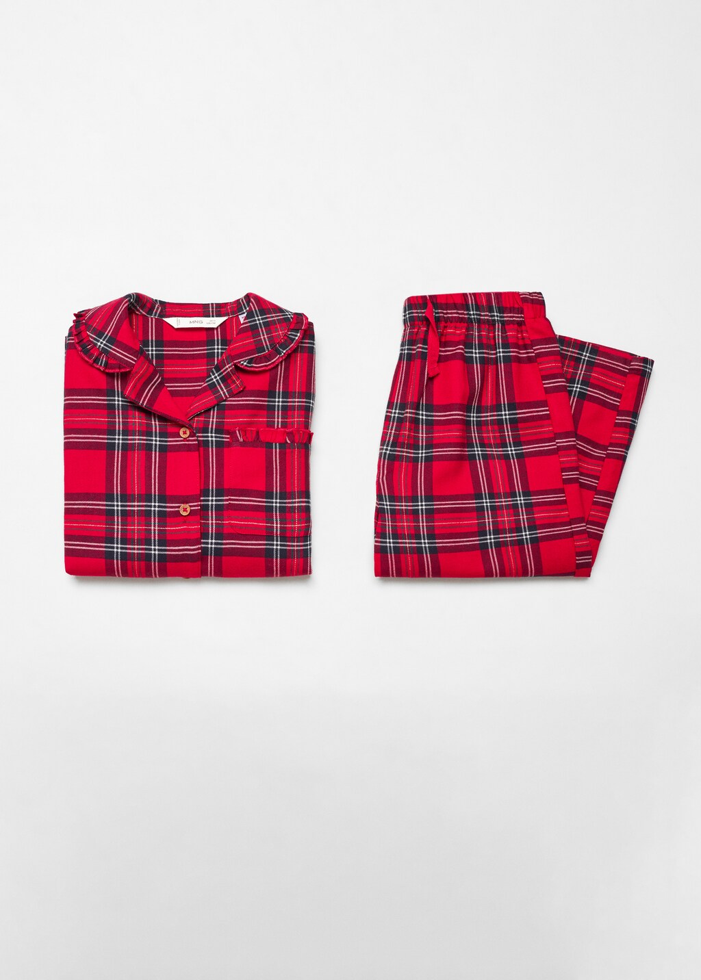 Two-pieces check long pyjamas - Details of the article 8