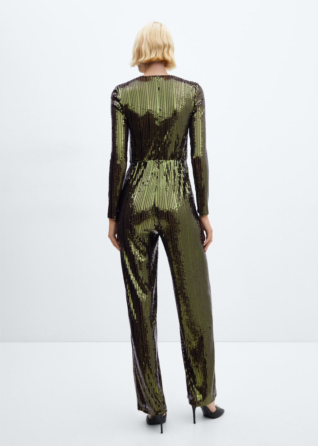 Sequins long jumpsuit - Reverse of the article