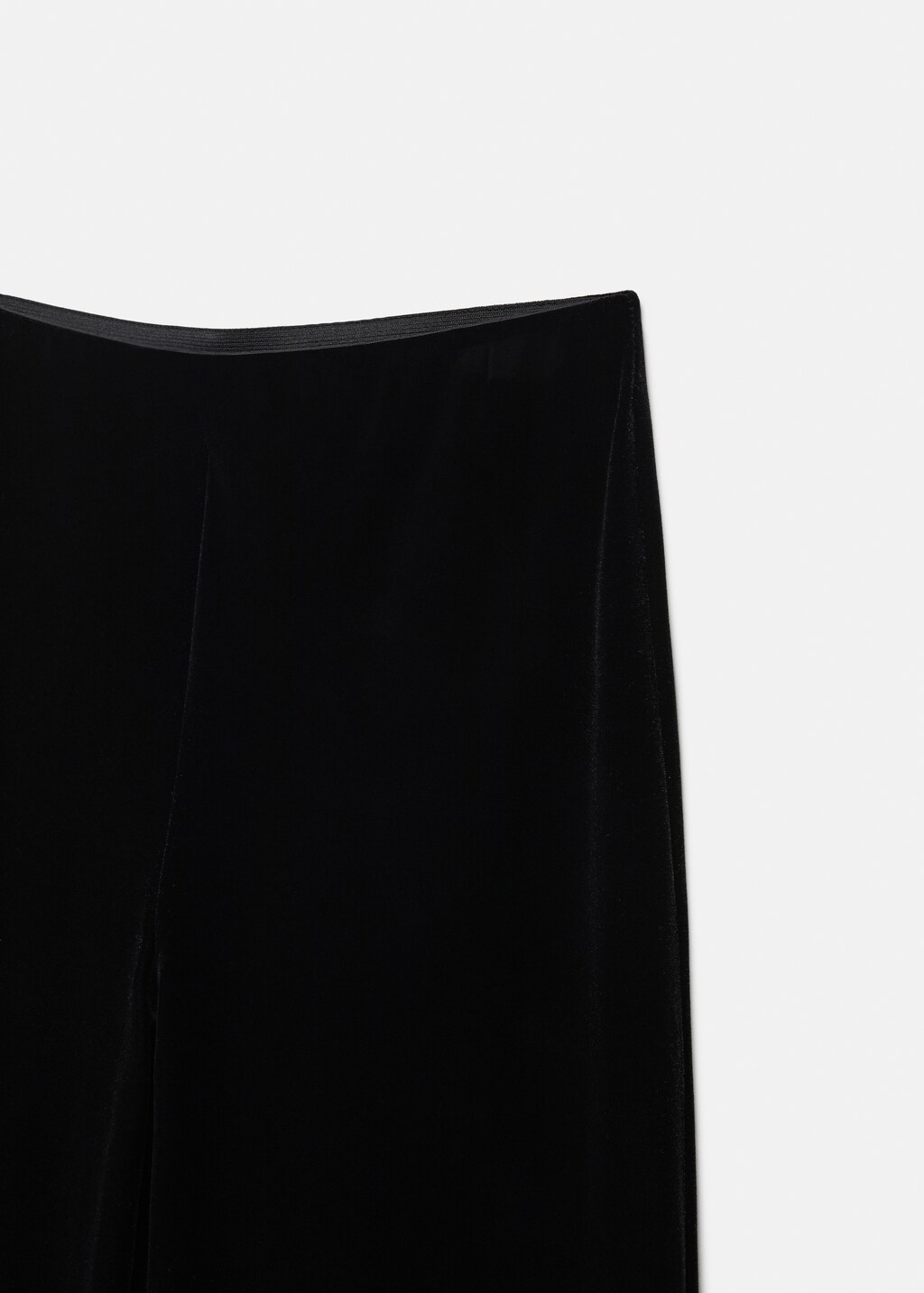 Velvet wideleg trousers - Details of the article 8