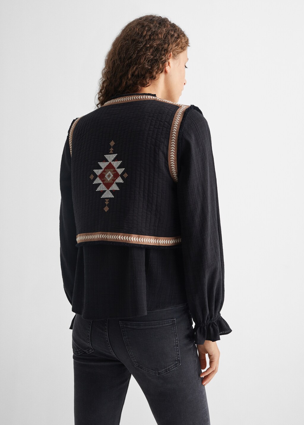 Printed gilet - Reverse of the article