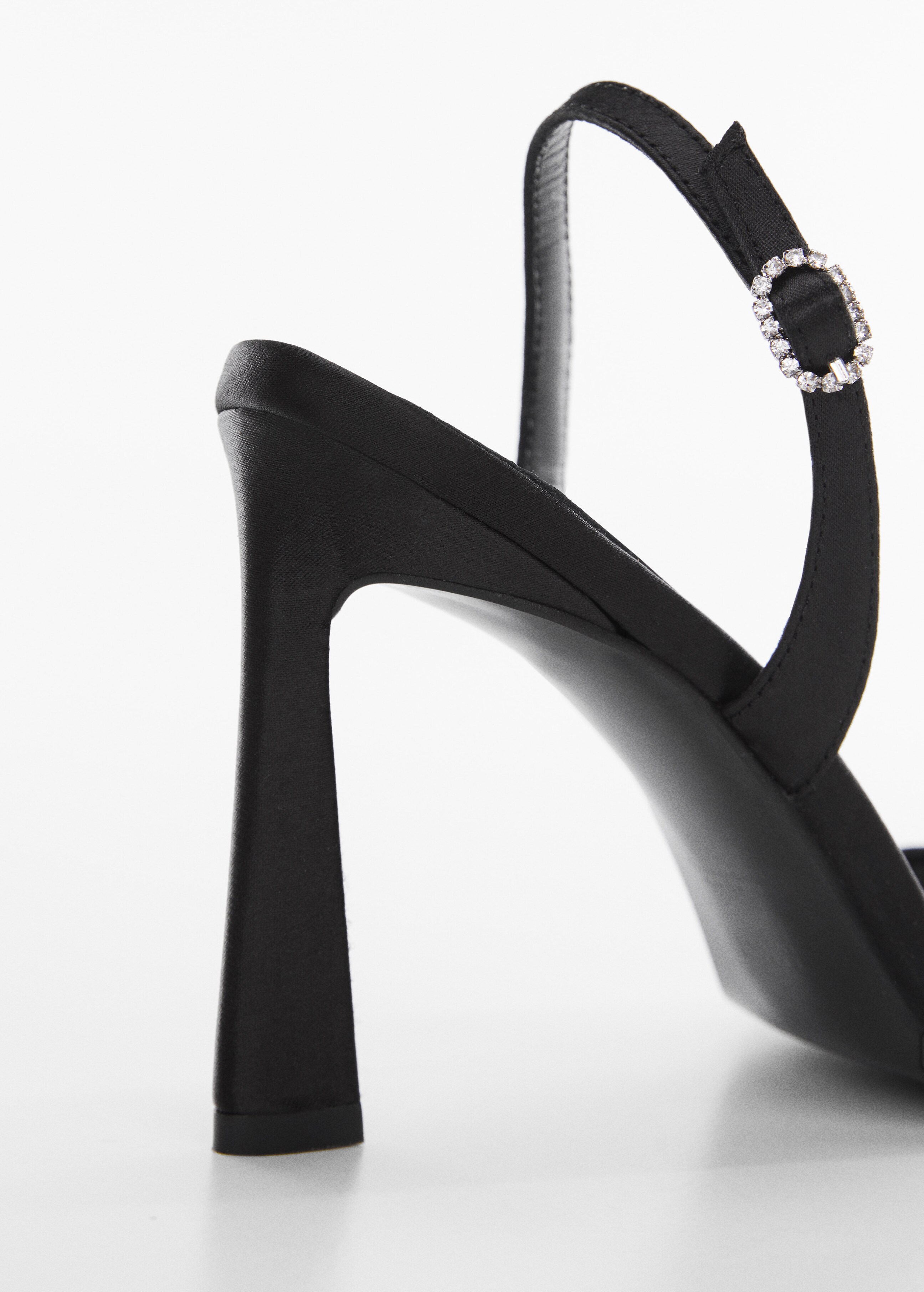 Satin sandal with rhinestone buckle - Details of the article 1