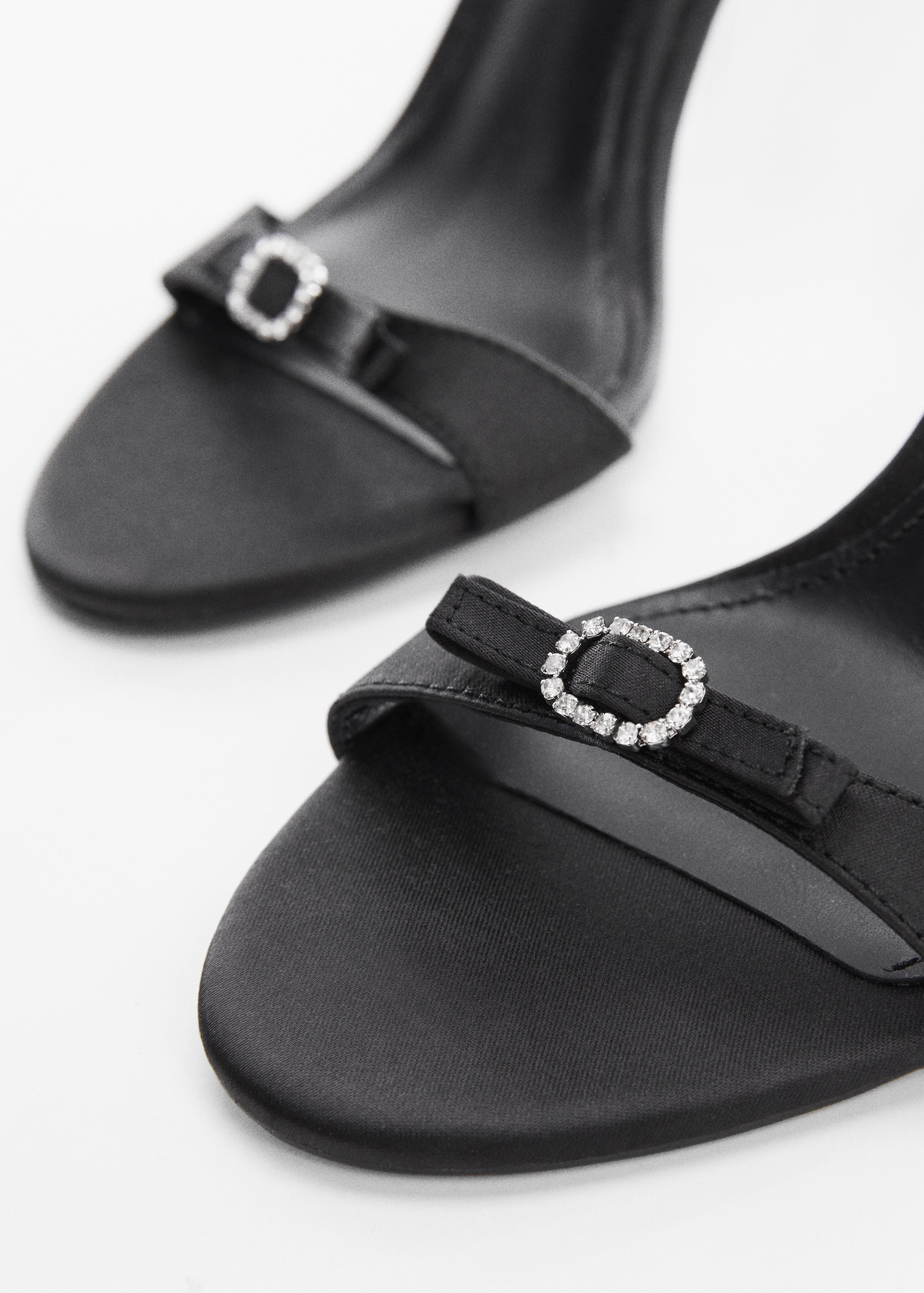 Satin sandal with rhinestone buckle - Details of the article 2