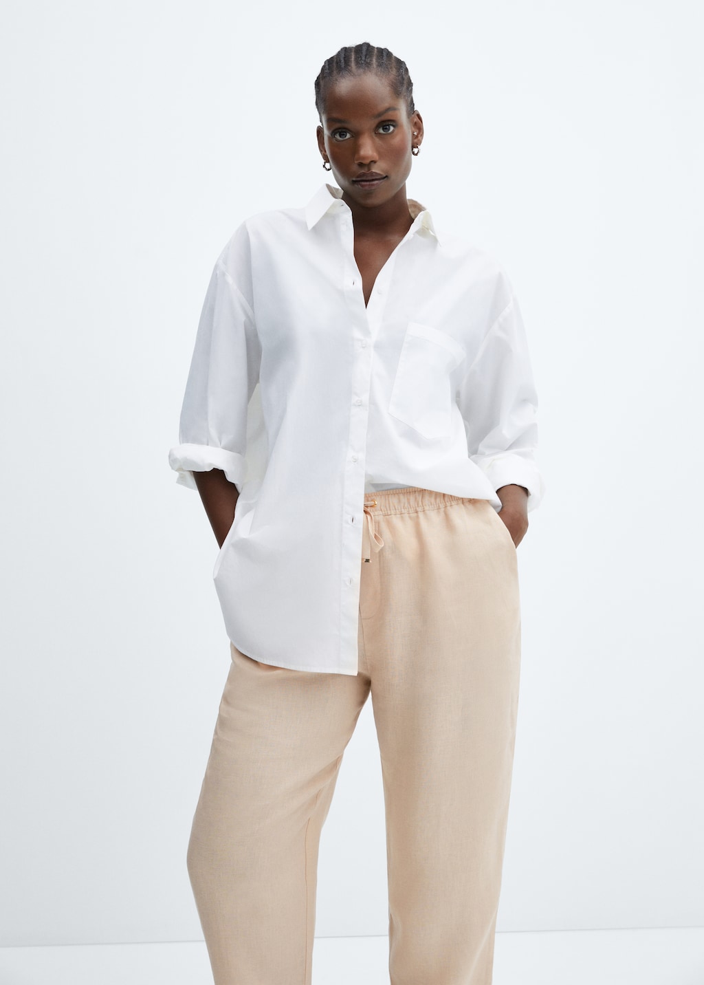 100% linen trousers - Details of the article 5