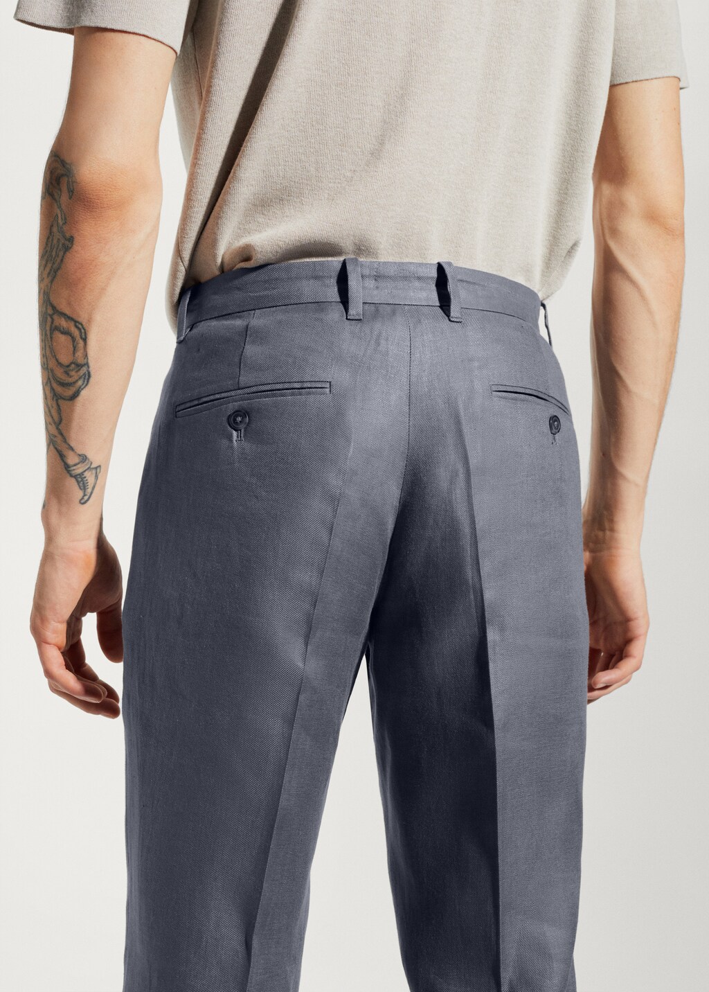 Pantaloni 100% lino regular fit - Dettaglio dell'articolo 6