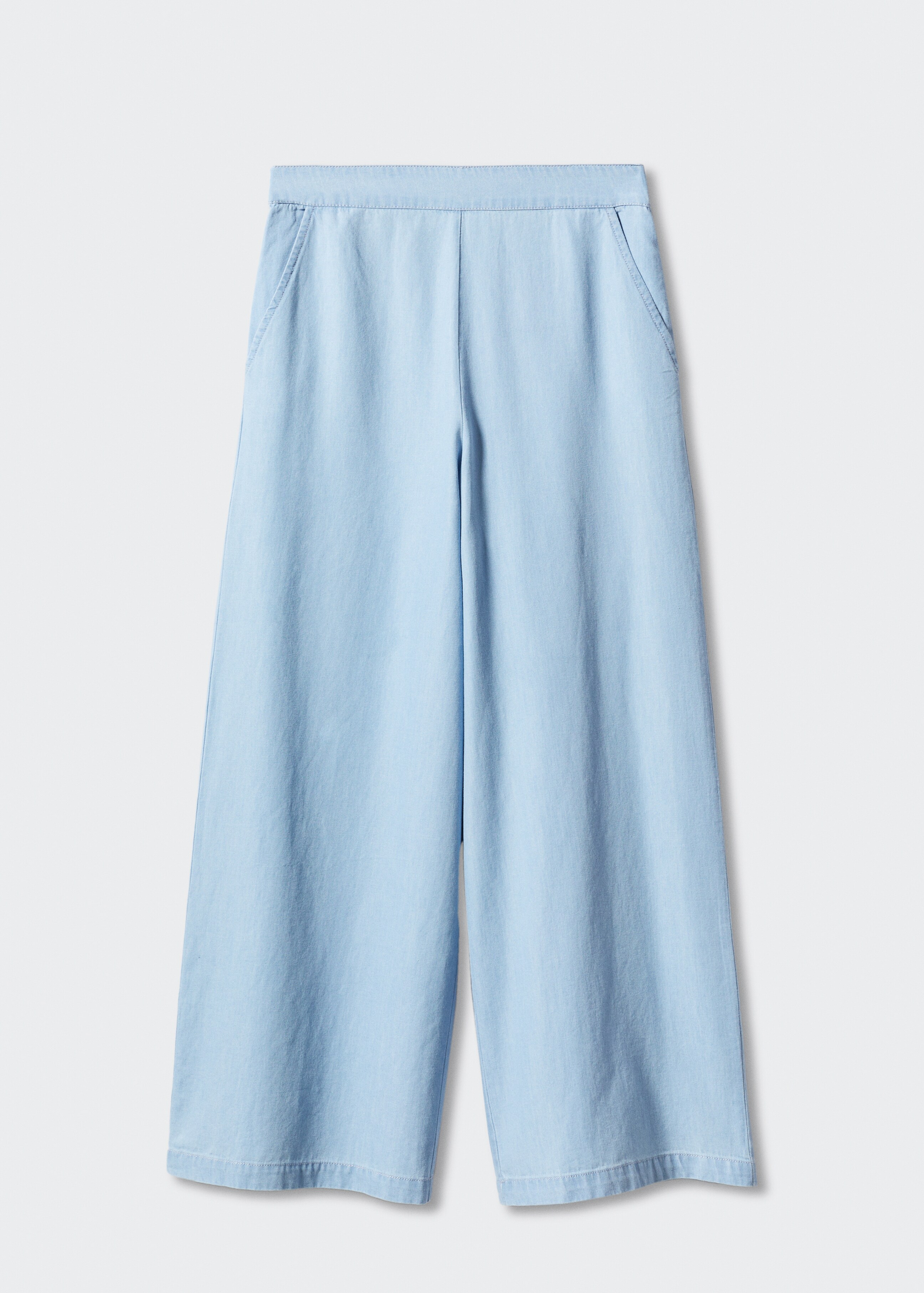 100% cotton culotte trousers - Article without model