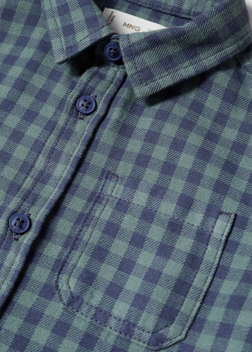 Check cotton shirt - Details of the article 8