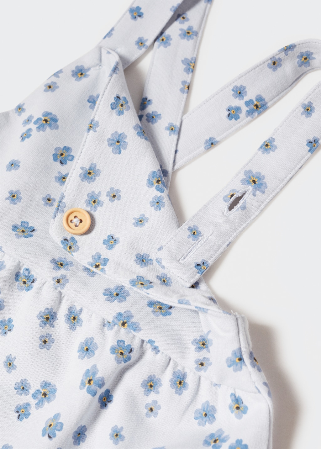 Floral cotton pinafore dress - Details of the article 0