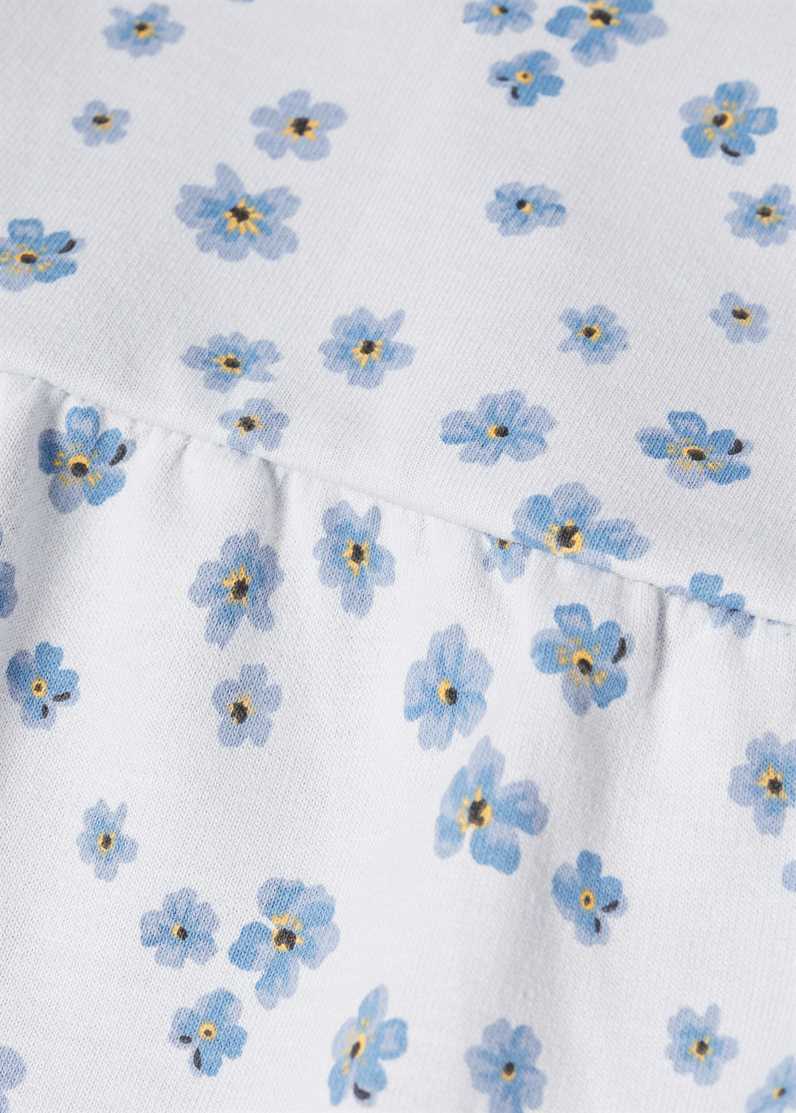 Bavlněná sukně s laclem a květy - Detail zboží 8