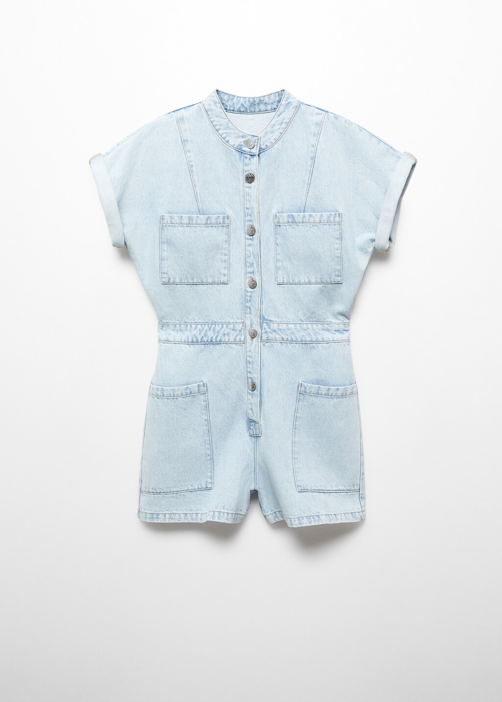 Denim jumpsuit met zakken - Artikel zonder model