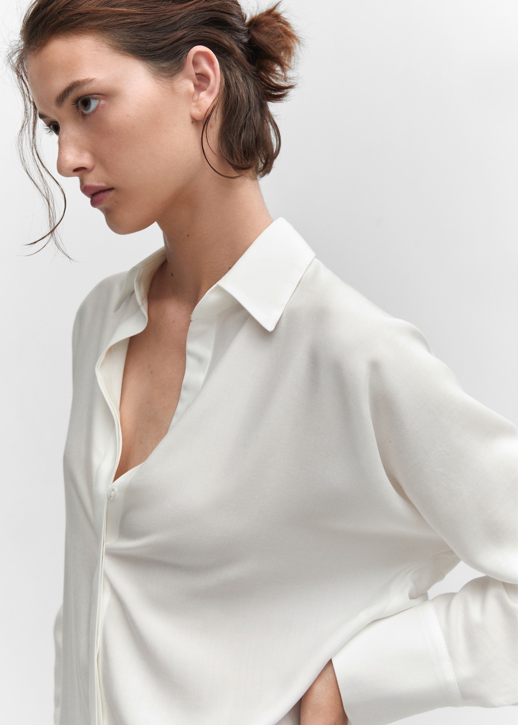 Lyocell fluid shirt - Details of the article 1