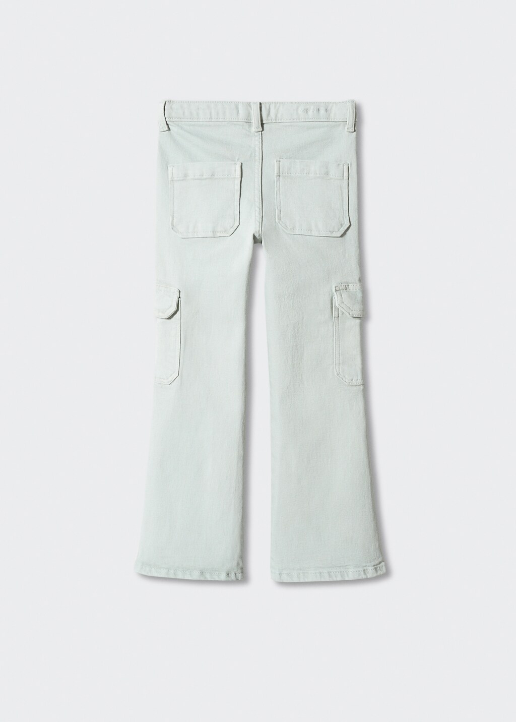 Flared cargo pants - Reverse of the article