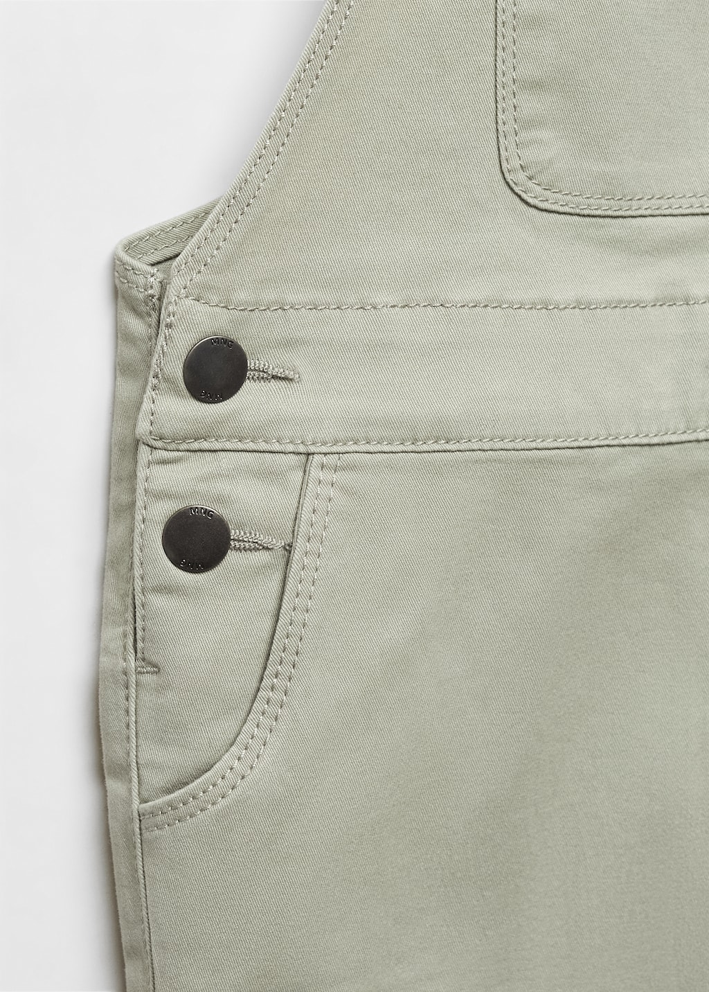 Lined denim dungarees - Details of the article 8