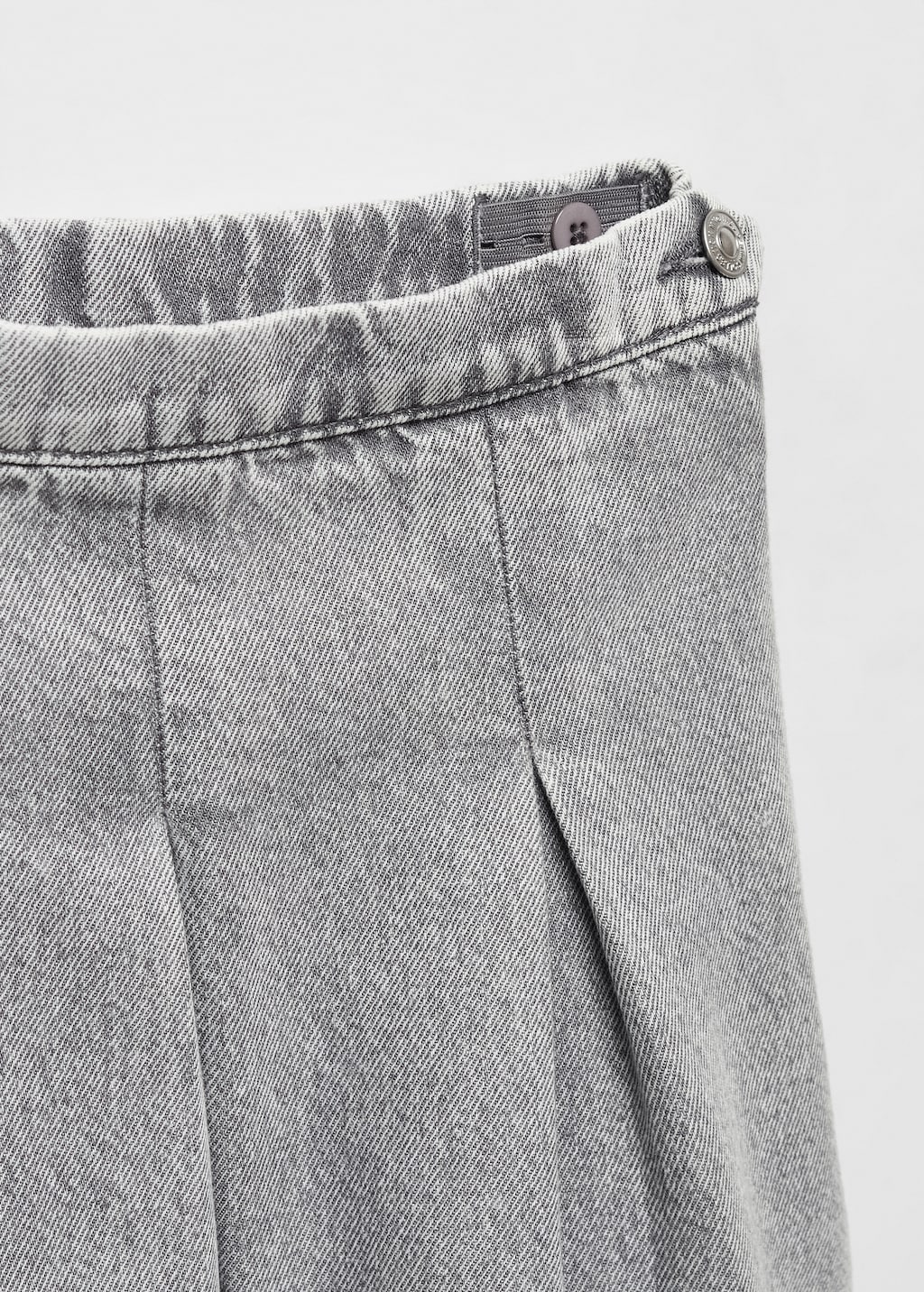 Pleated denim skirt - Details of the article 8