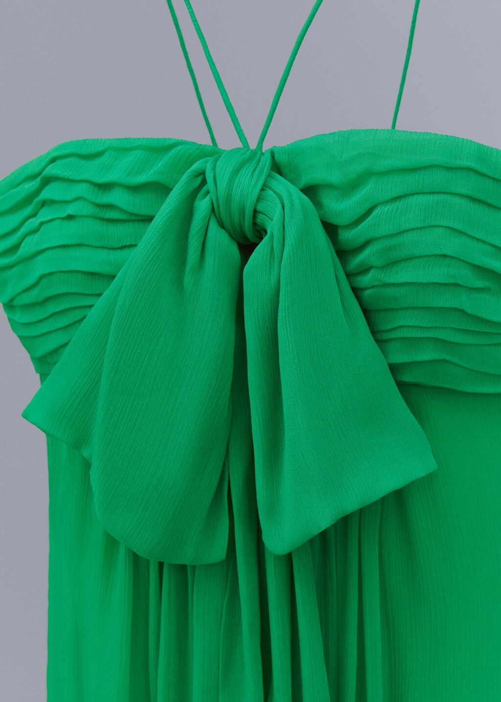 Draped panel dress with bow - Details of the article 8