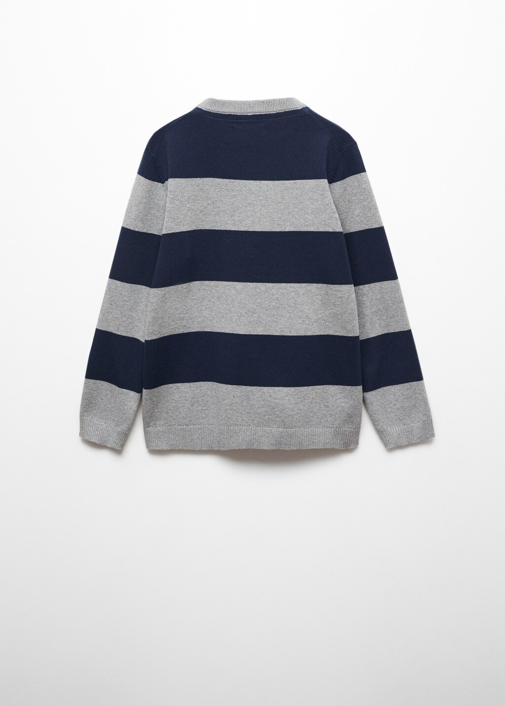 Striped knit sweater - Reverse of the article