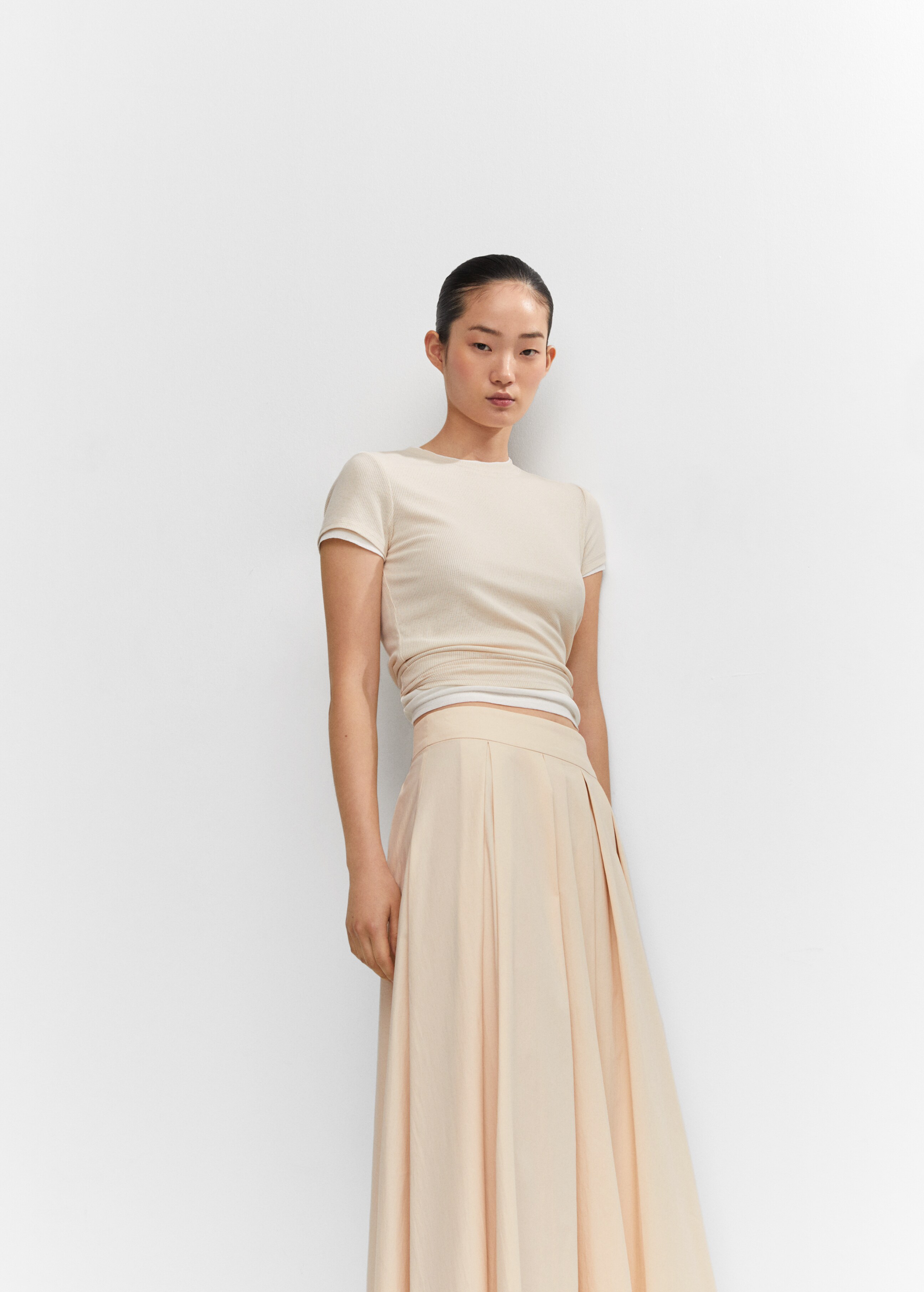 Pleated midi skirt - Details of the article 2