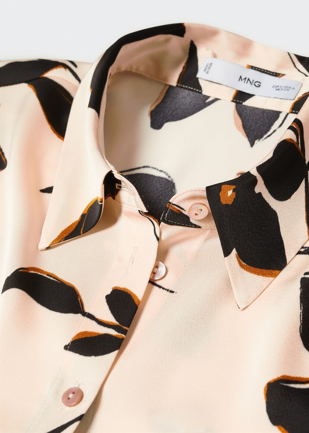 Satin print shirt - Details of the article 8