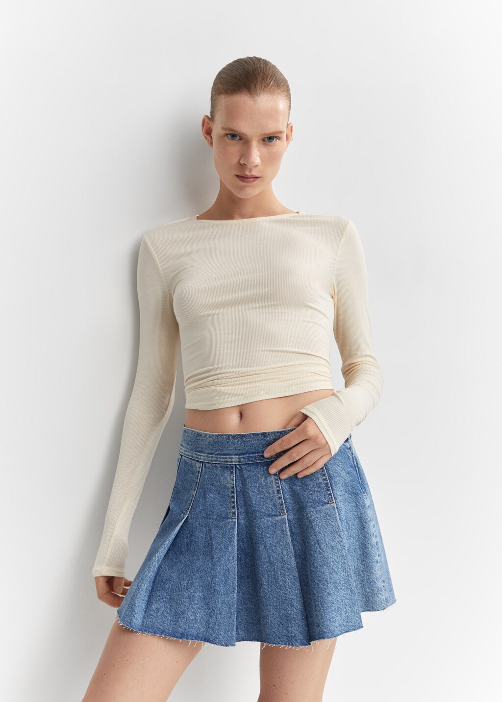 Denim mini-skirt - Details of the article 2