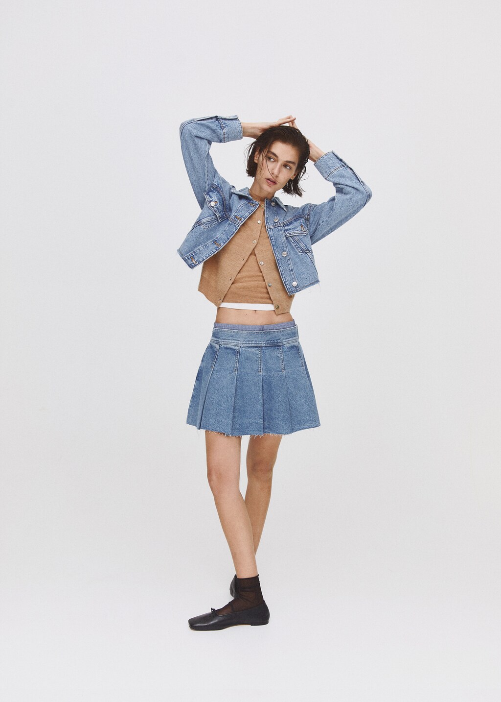 Denim mini-skirt - Details of the article 9