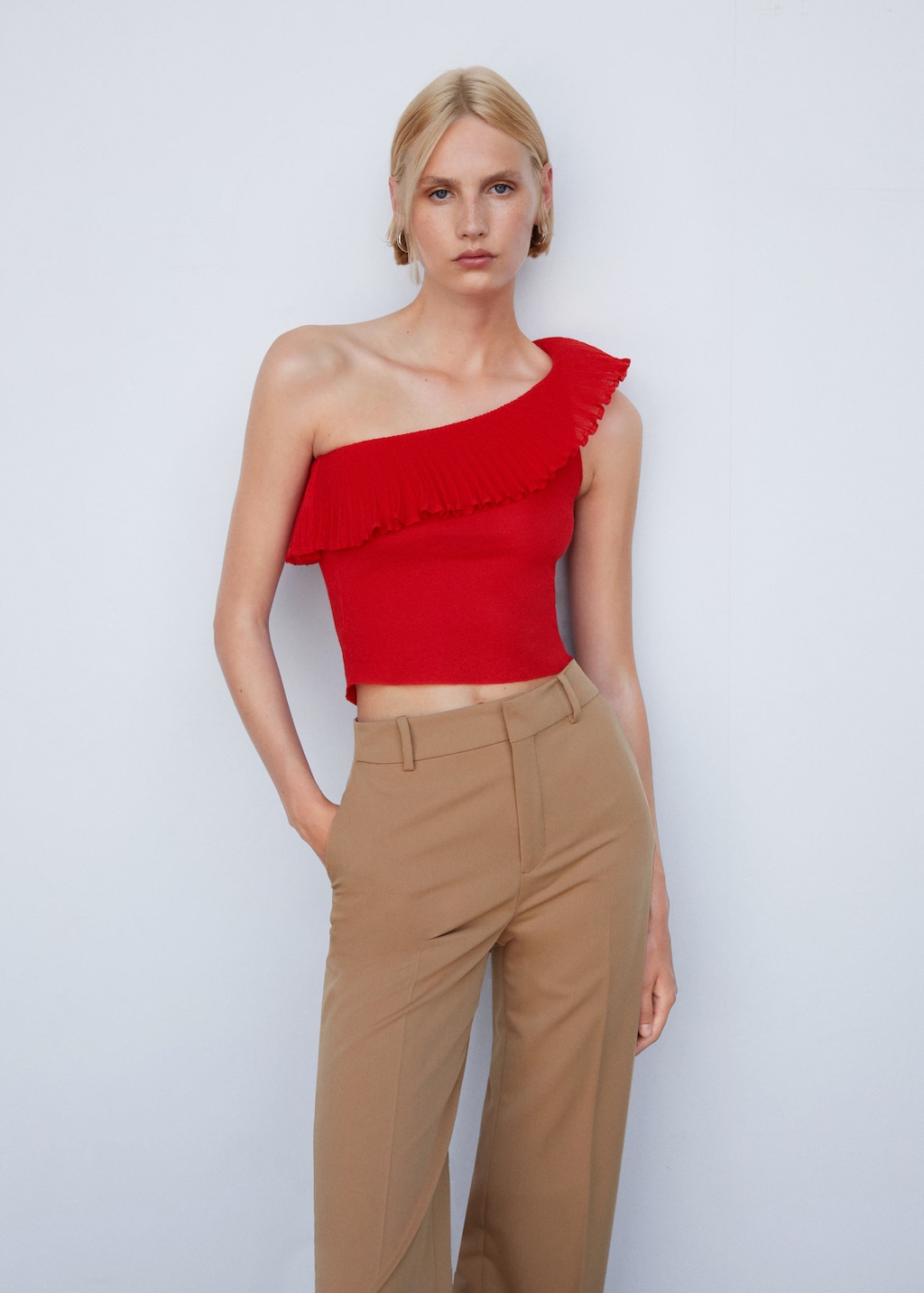 Asymmetrical ruffle top - Medium plane