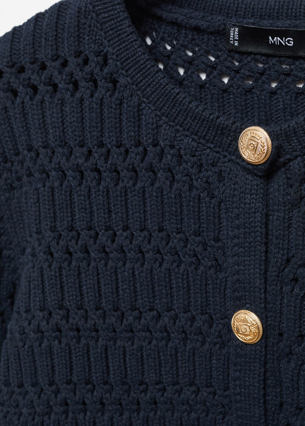 Knitted cardigan with jewel button  - Details of the article 8