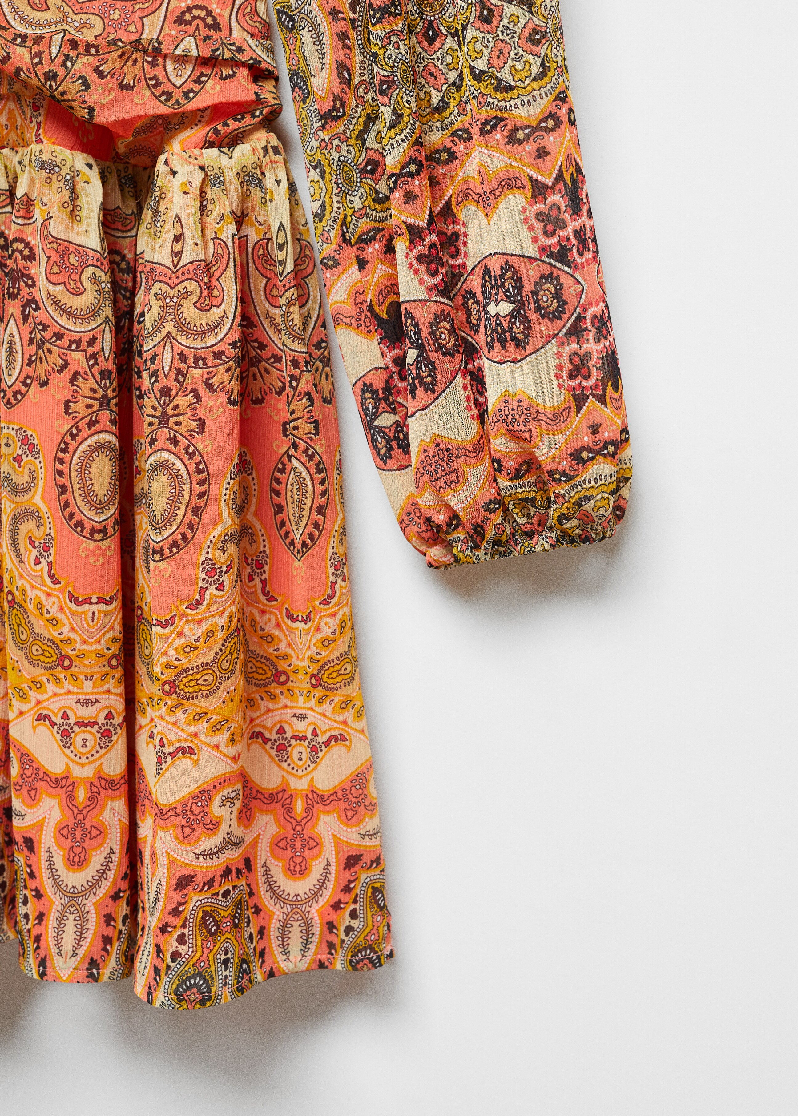 Printed dress with openings - Details of the article 8