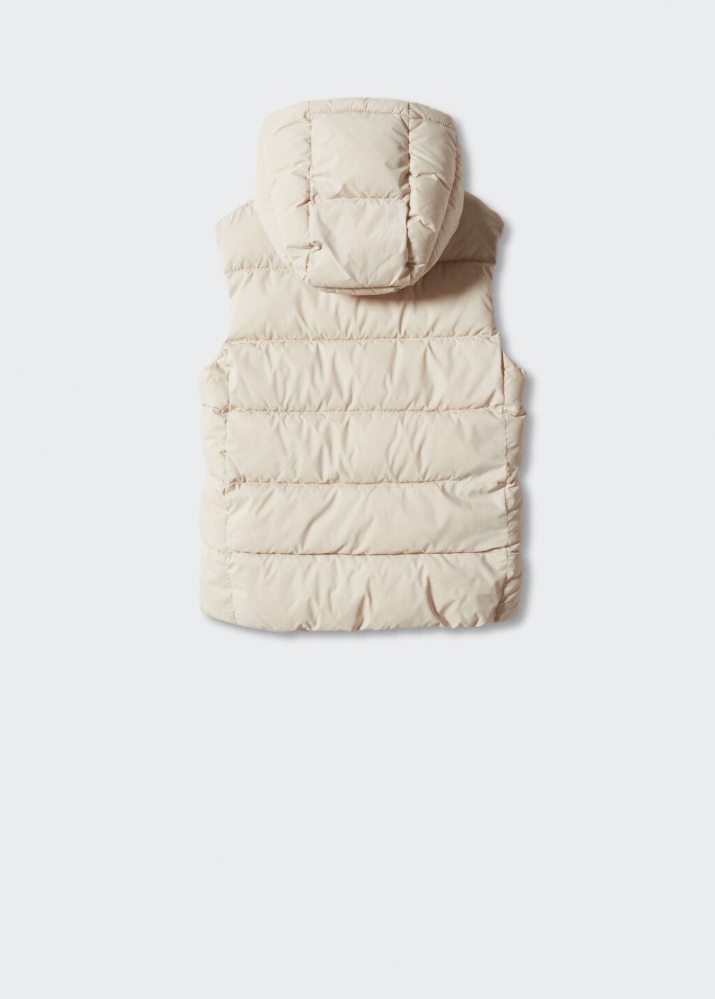 Padded fleece gilet - Reverse of the article