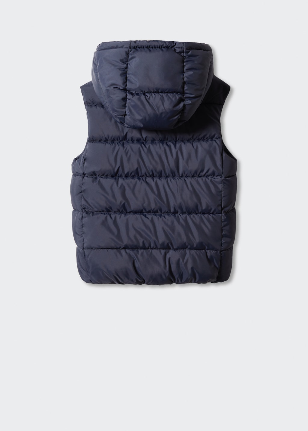 Padded fleece gilet - Reverse of the article