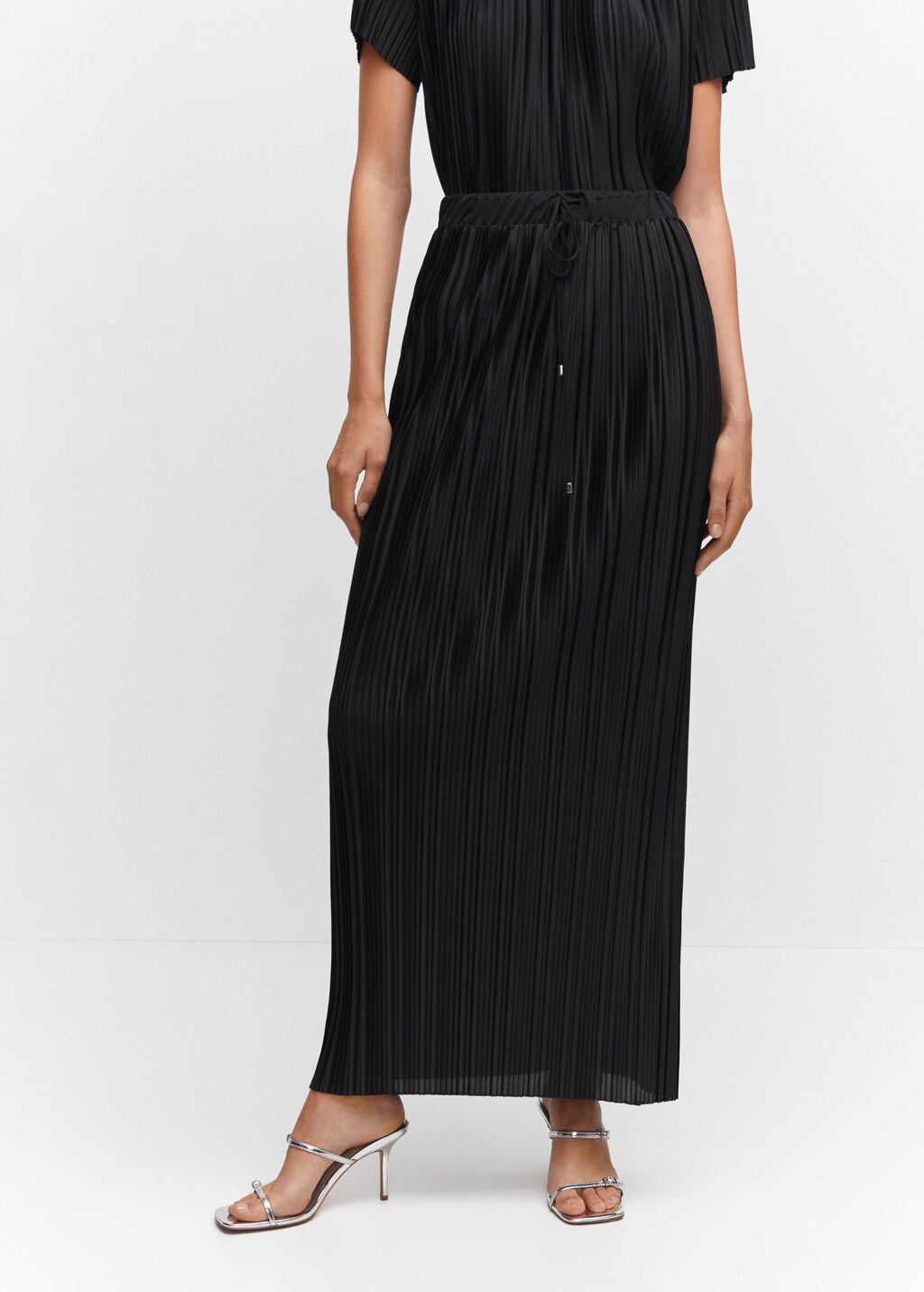 Pleated long skirt - Medium plane