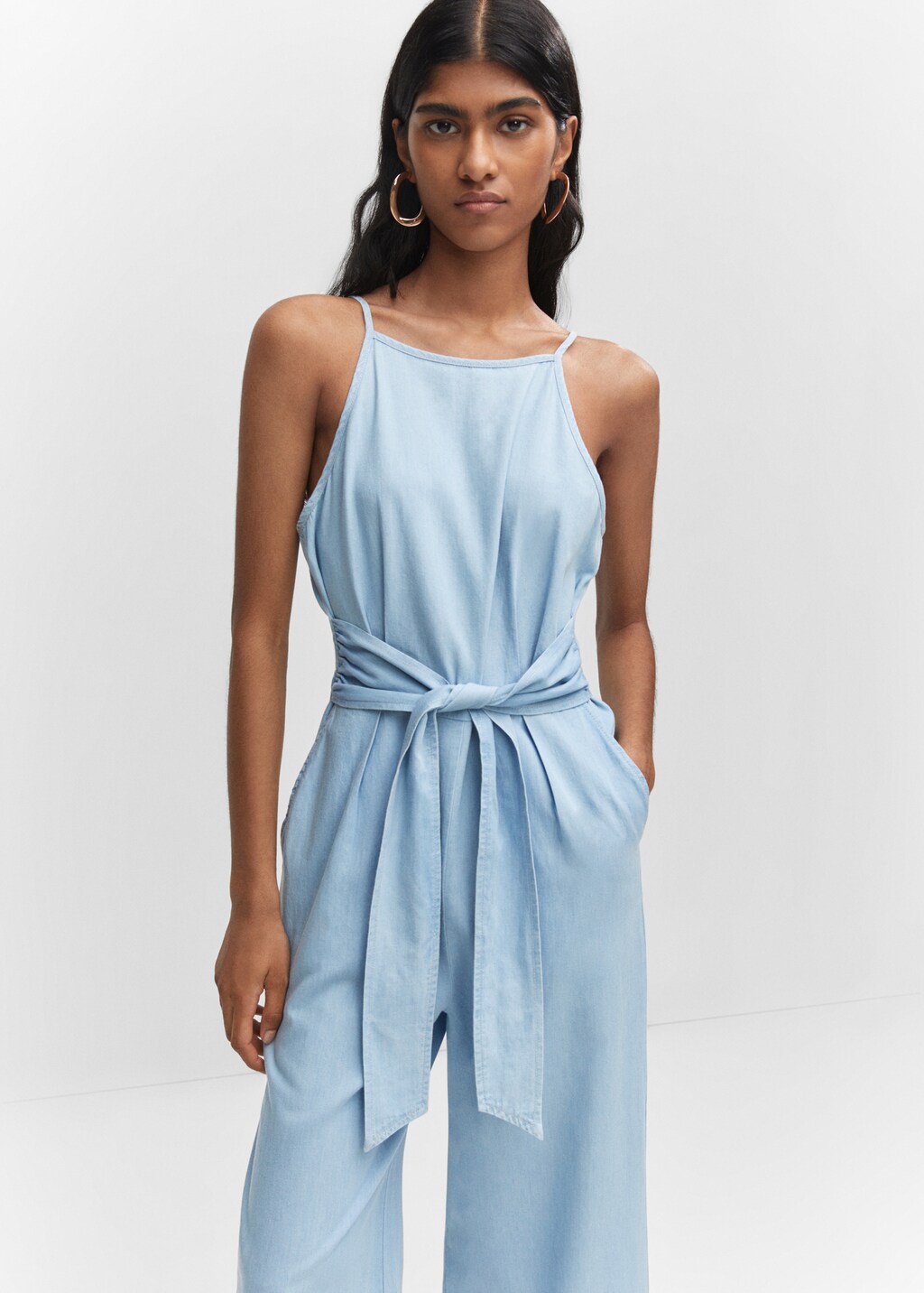 Bow detail jumpsuit Women MANGO OUTLET Finland