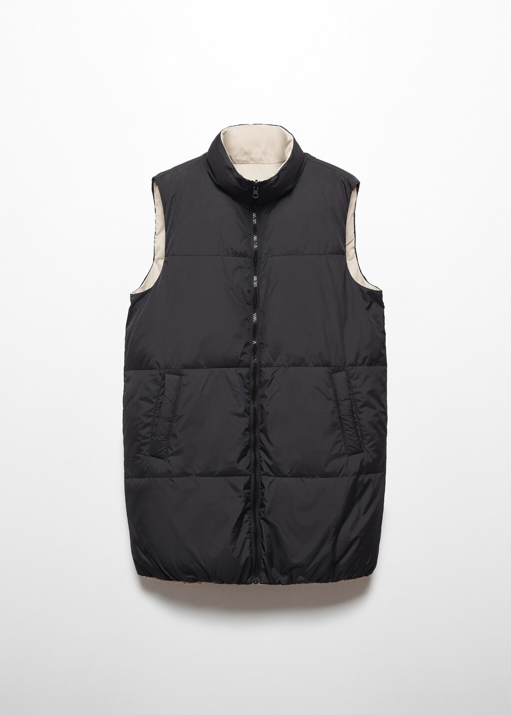 Reversible quilted gilet - Article without model