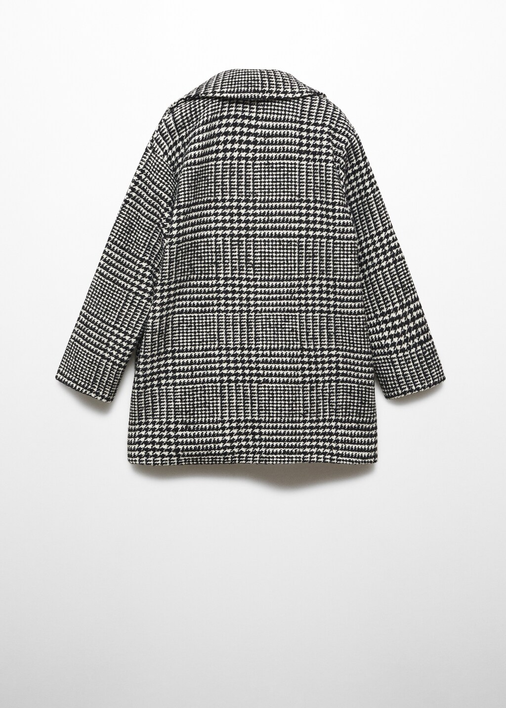 Checked lapels coat - Reverse of the article