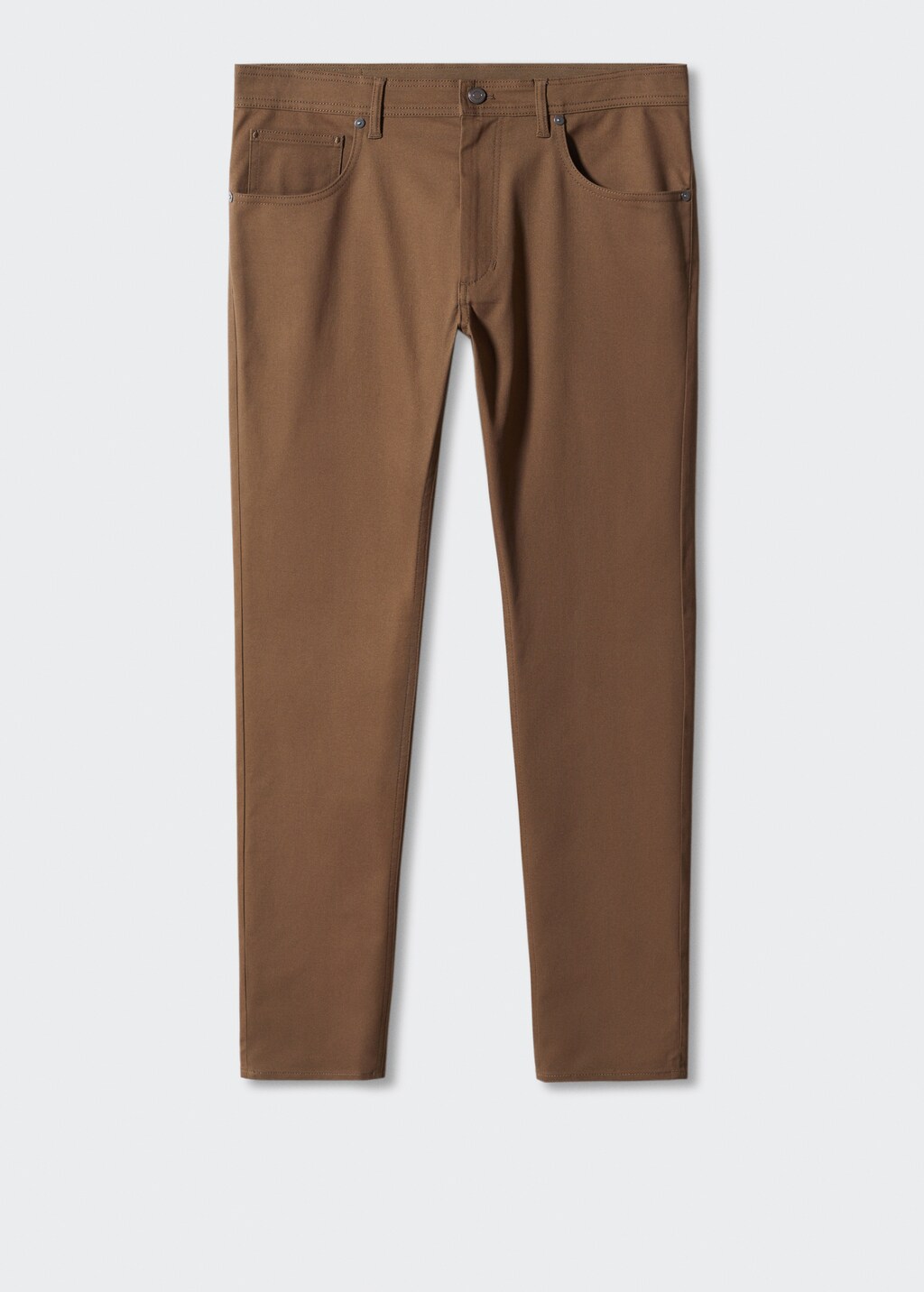 Slim fit serge cotton trousers - Article without model