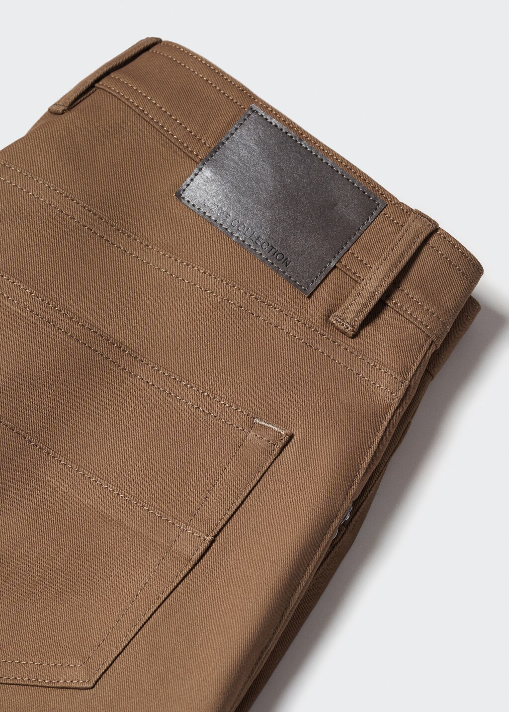 Slim fit serge cotton trousers - Details of the article 8