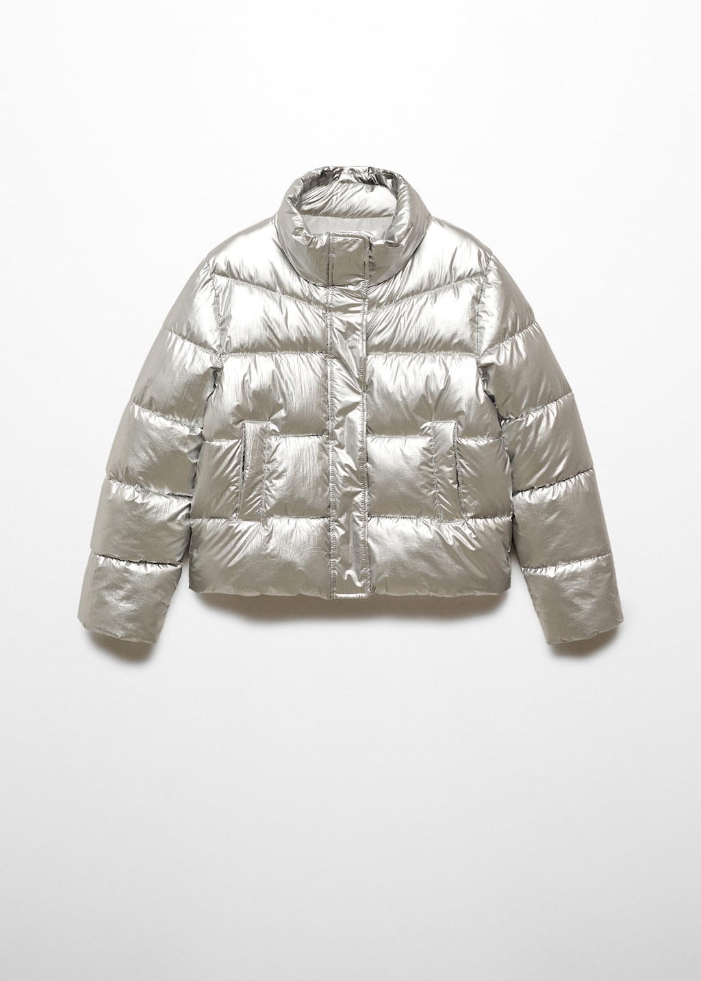 Metallic puffer jacket - Article without model