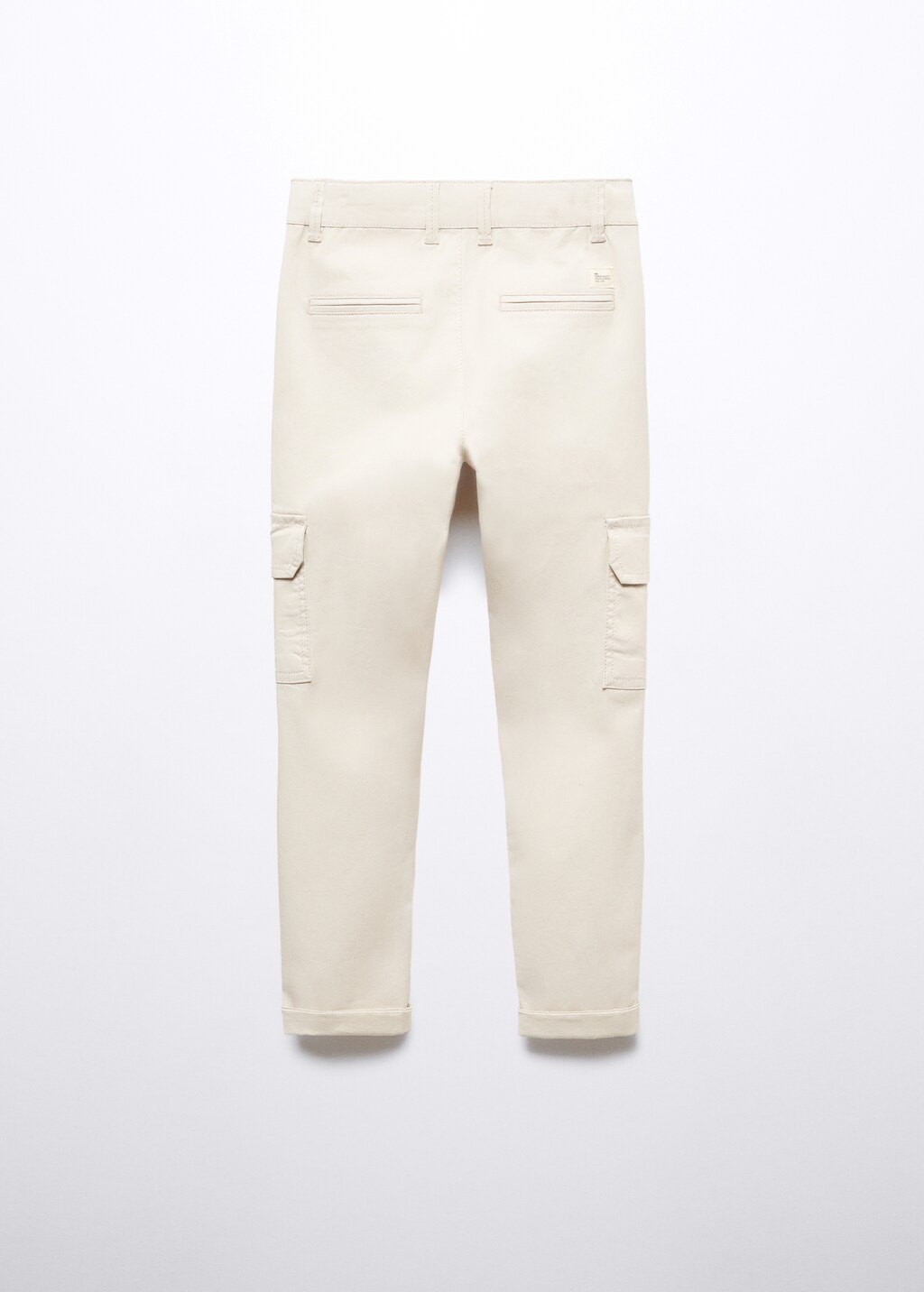 Cotton cargo trousers - Reverse of the article