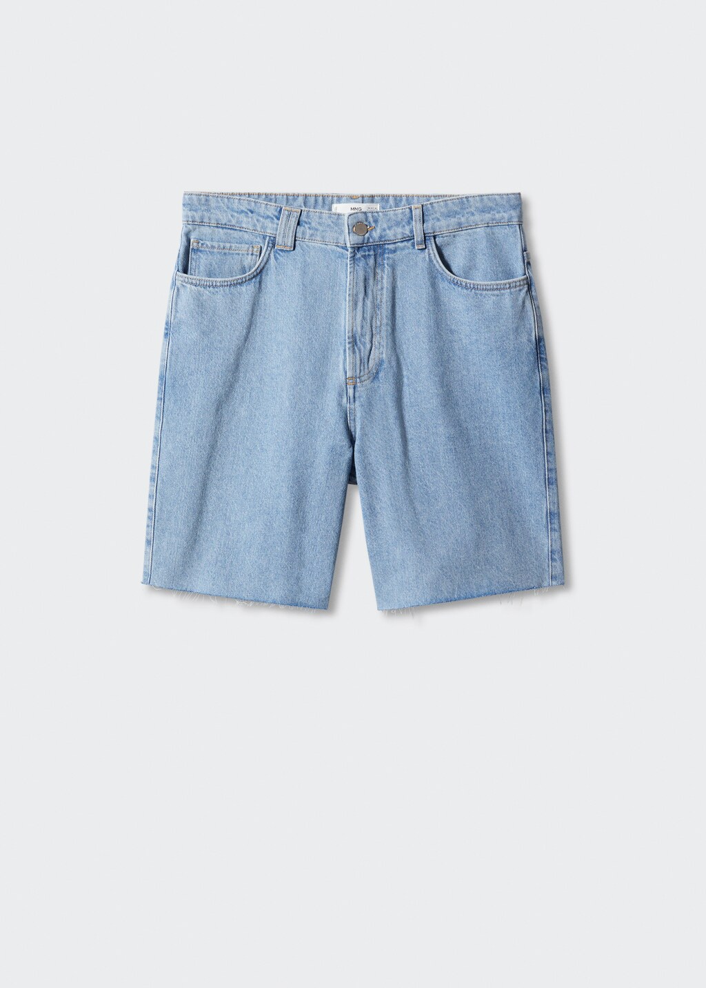 Regular-fit denim bermuda shorts - Article without model