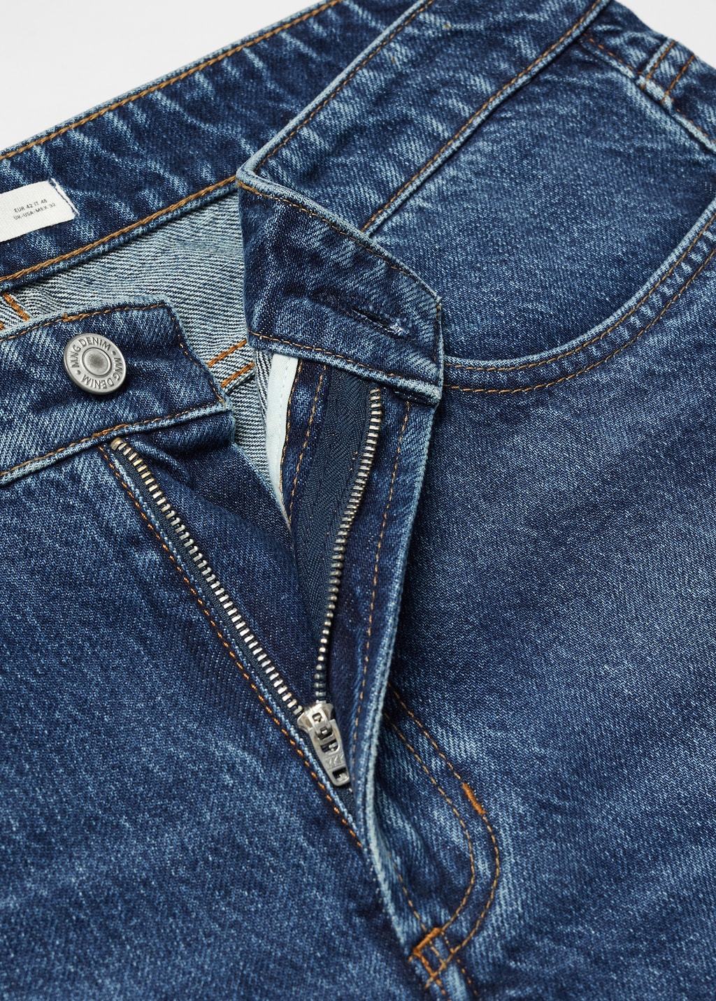 Dark-wash tapered-fit jeans - Details of the article 8