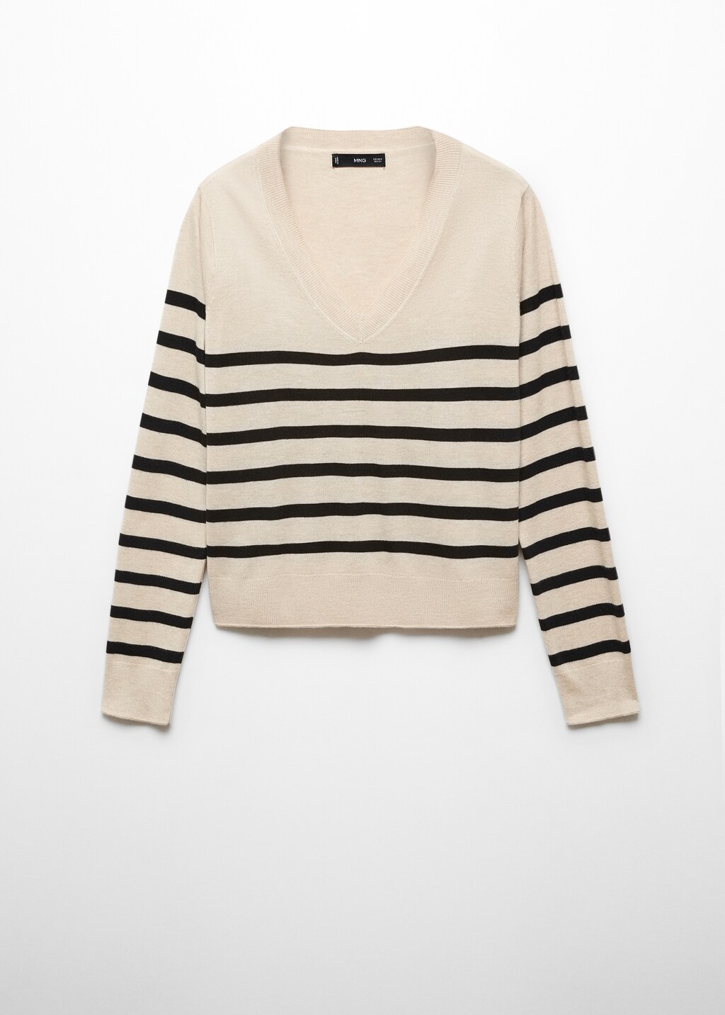 Fine-knit striped sweater - Article without model