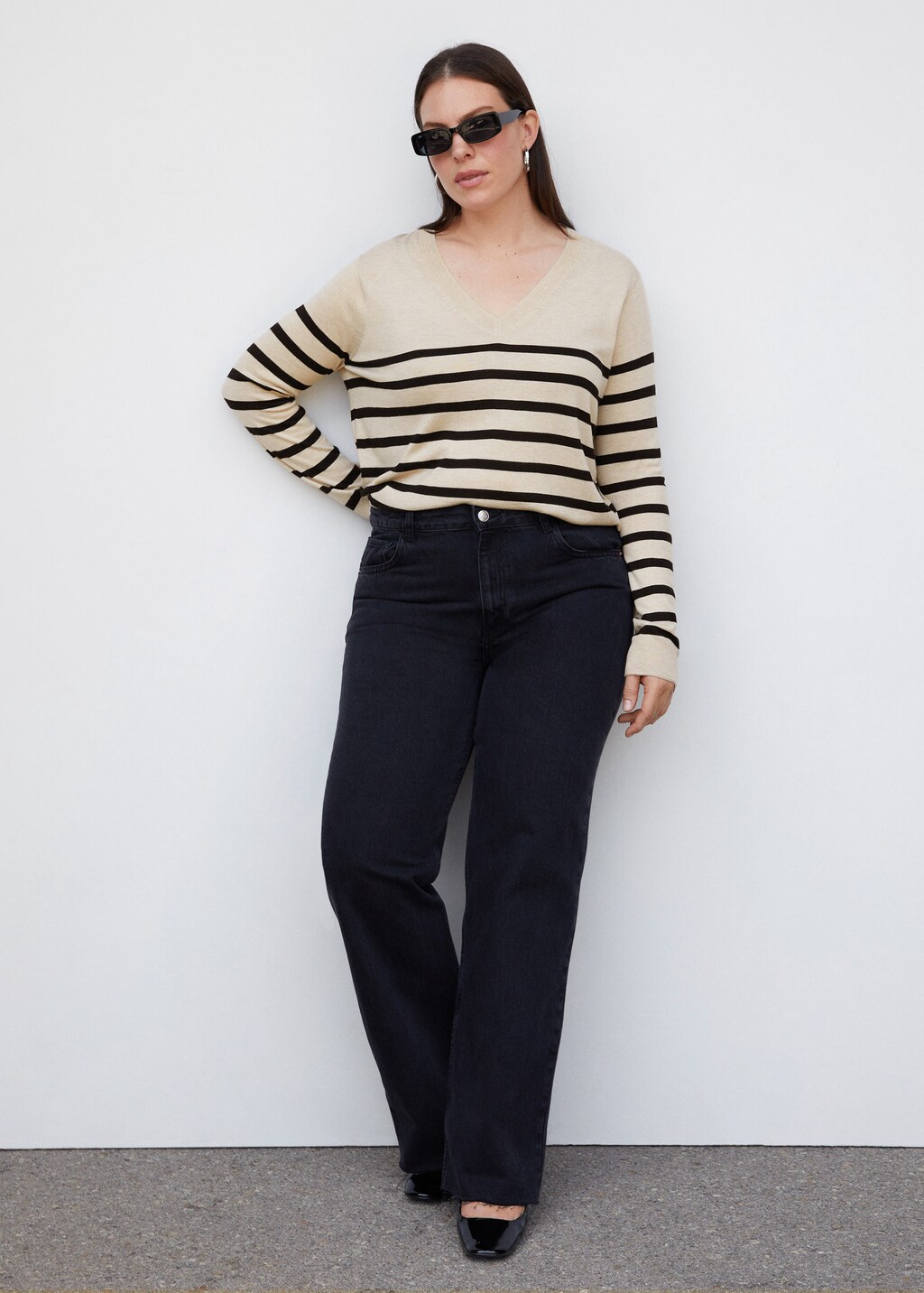 Fine-knit striped sweater - Details of the article 3