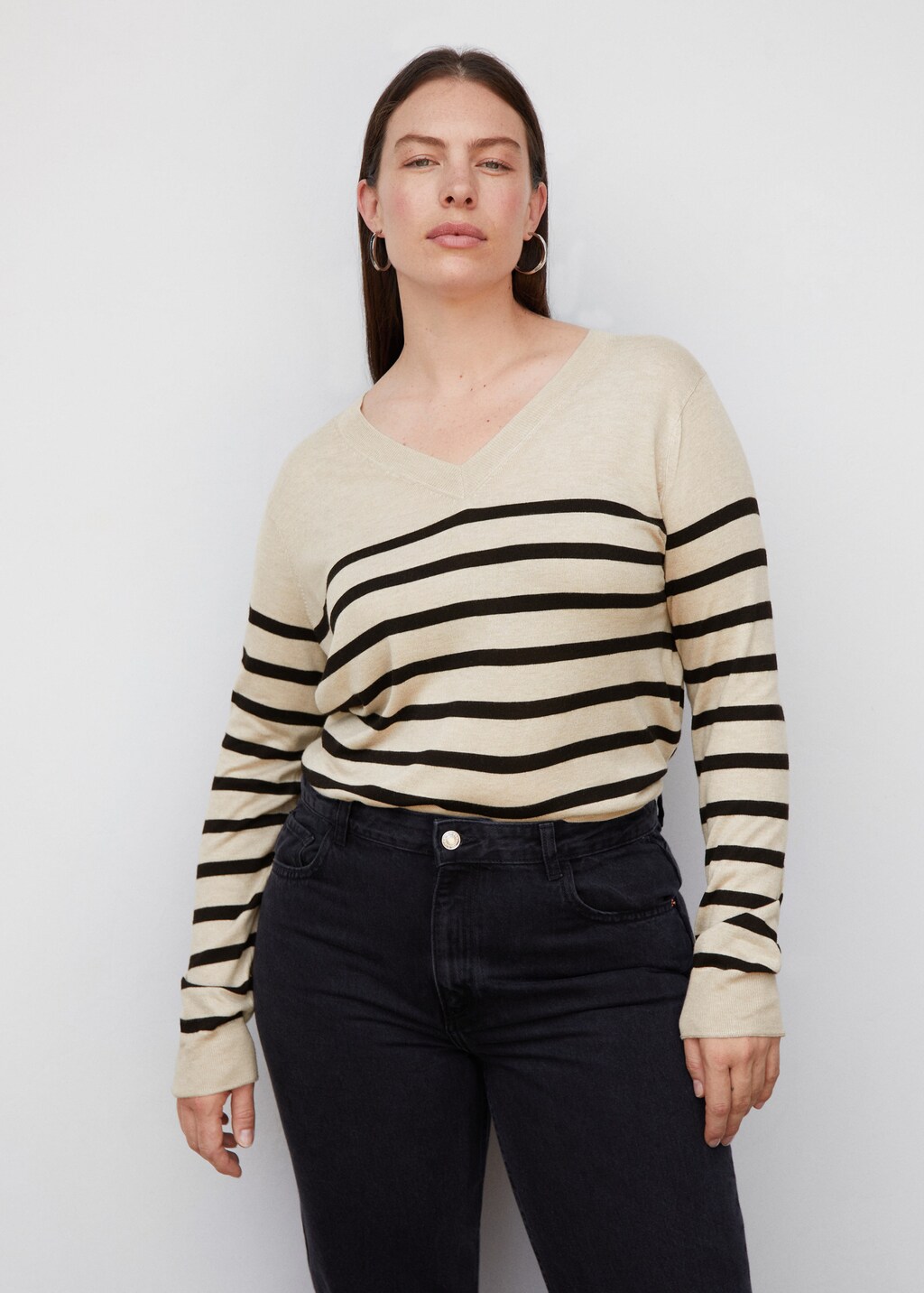 Fine-knit striped sweater - Details of the article 4