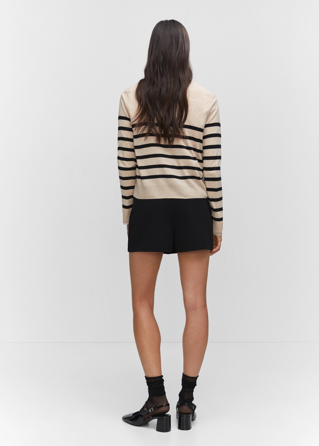 Fine-knit striped sweater - Reverse of the article