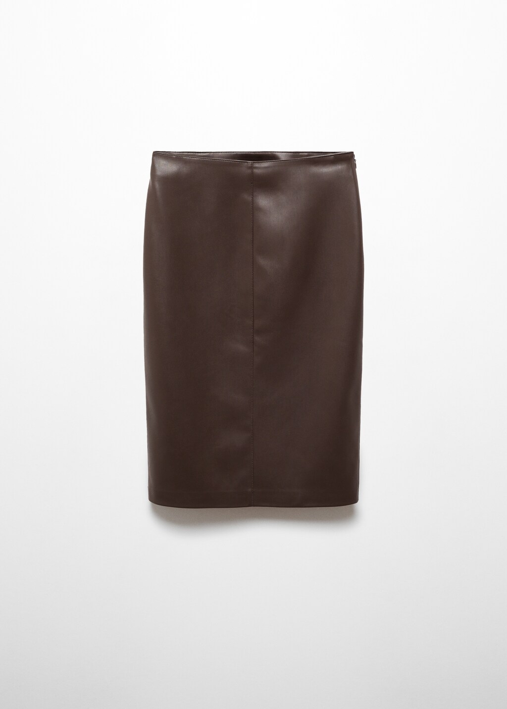 Faux-leather pencil skirt - Article without model