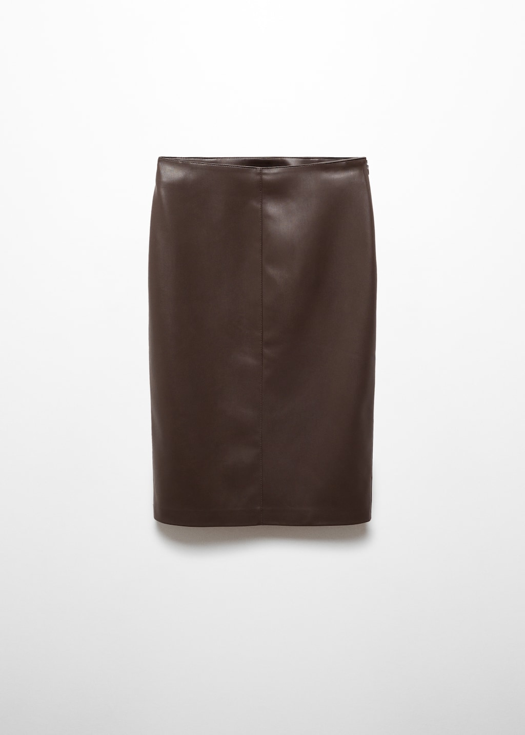 Faux-leather pencil skirt - Article without model