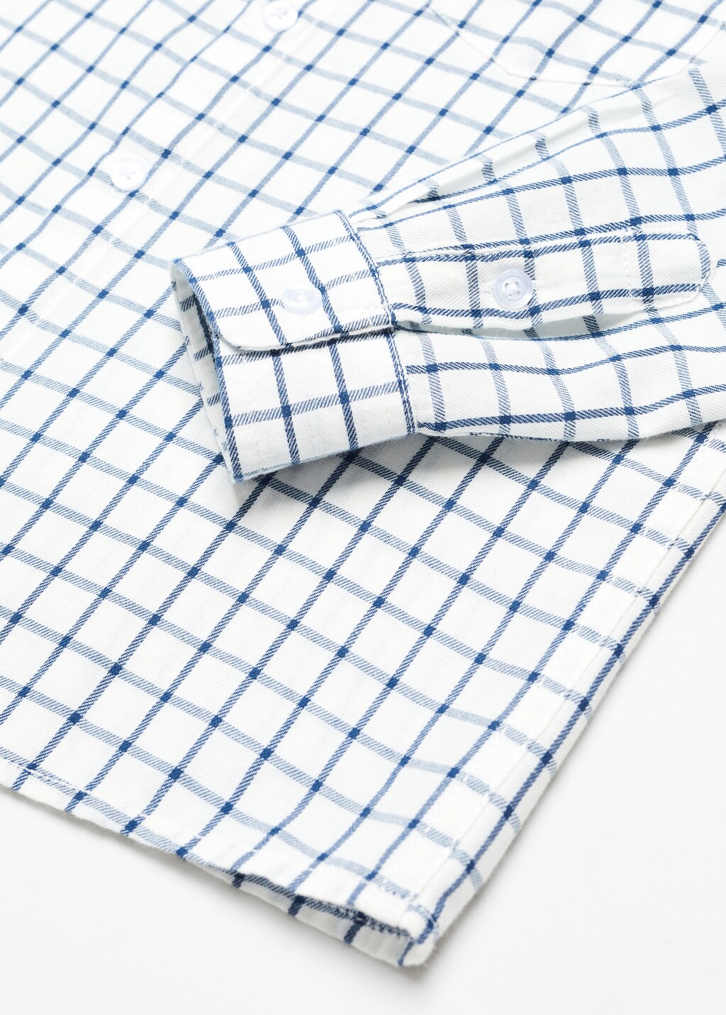 Chemise slim fit à carreaux en coton - Détail de l'article 8