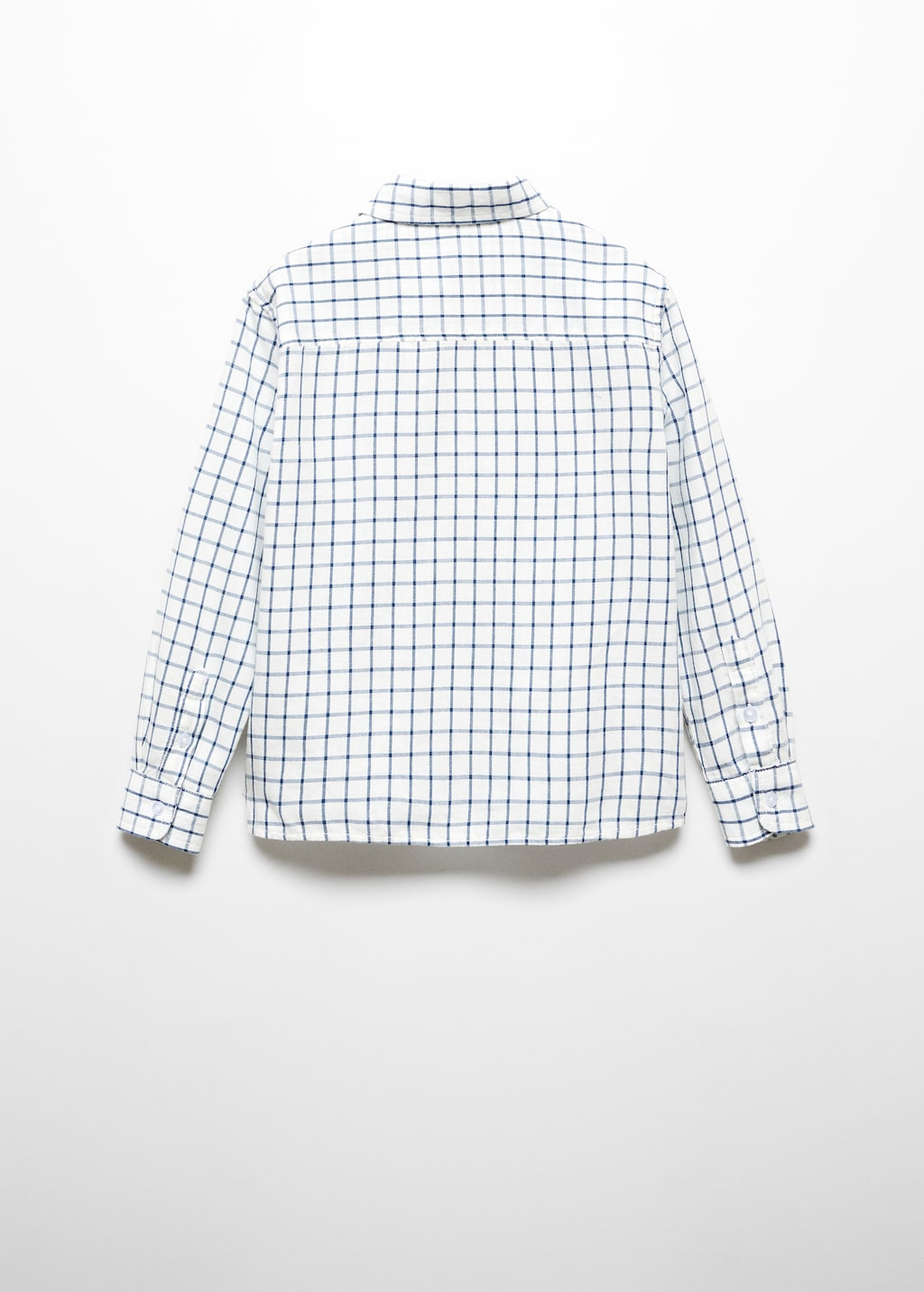 Chemise slim fit à carreaux en coton - Verso de l’article