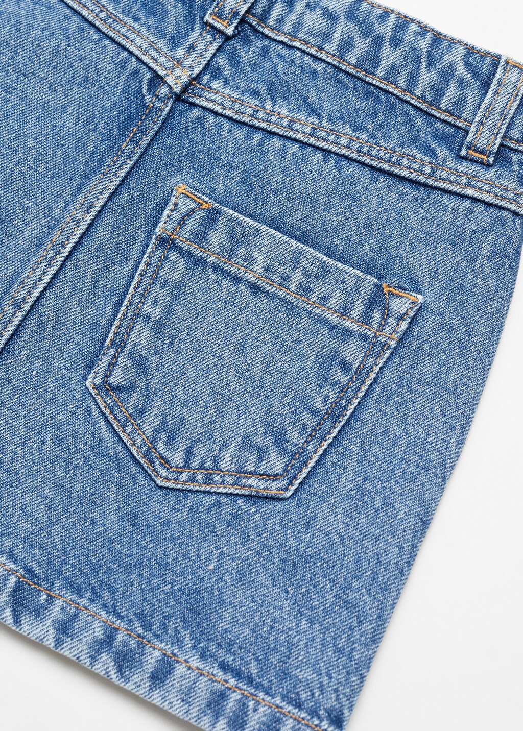 Short denim skirt - Details of the article 0