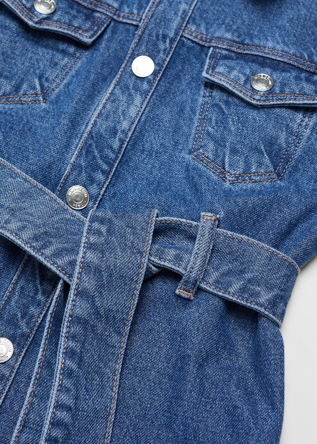 Belt denim dress - Details of the article 8